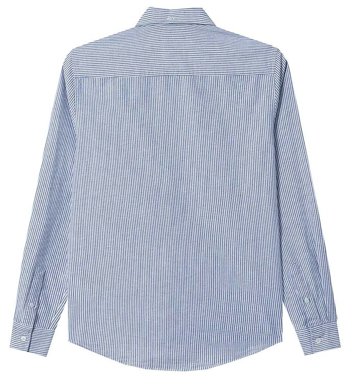 Pearly historisk Opmærksom Wood Wood Skjorte - Tod Shirt - Blue Stripes » Fri fragt i DK