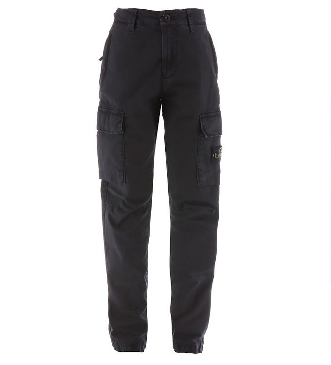 Image of Stone Island Bukser - Sort - 10 år (140) - Stone Island Bukser - Bomuld (290420-4173693)