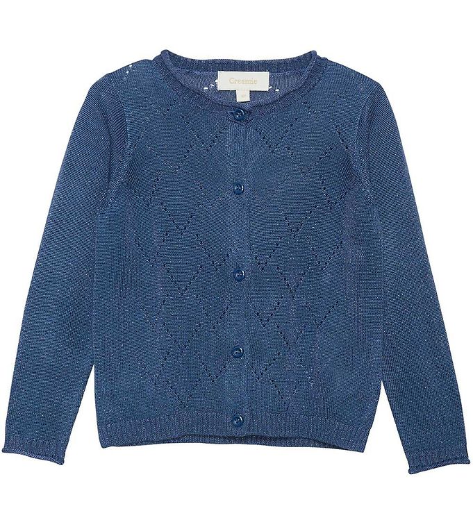 Creamie Cardigan - Strik - Vintage Indigo