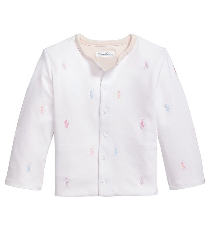 Polo Ralph Lauren Cardigan - Vendbar - Baby Classics I - Rosa/Hv