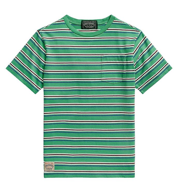 9: Polo Ralph Lauren T-shirt - Polo Country - Grøn m. Striber