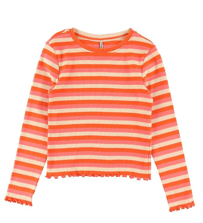 Image of Kids Only Bluse - KogFresh - Georgia Peach/Sunkiss - 13-14 år (158-164) - Kids Only Bluse (290637-4177057)