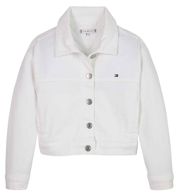 9: Tommy Hilfiger Jakke - Denim Trucker Jacket - Salwhite