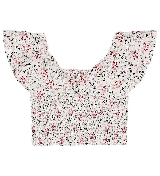 Designers Remix Top Sandrine White Flower Print