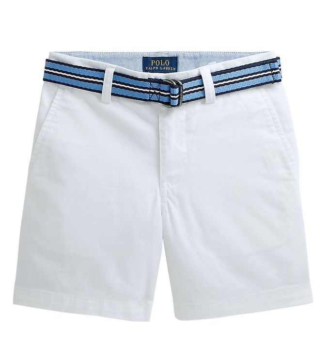 #1 - Polo Ralph Lauren Shorts - Bedford - Classics I - Hvid m. Bælte