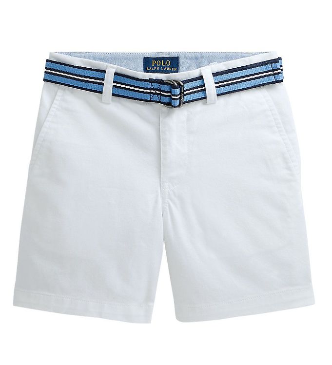 10: Polo Ralph Lauren Shorts - Bedford - Classics I - Hvid m. Bælte