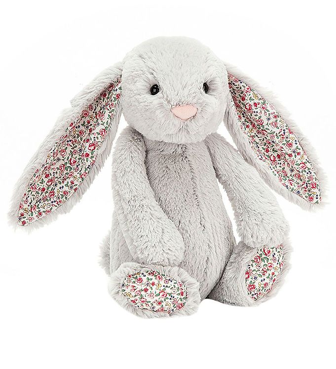 9: Jellycat Bamse - Medium - 32x12 cm - Blossom Silver Bunny