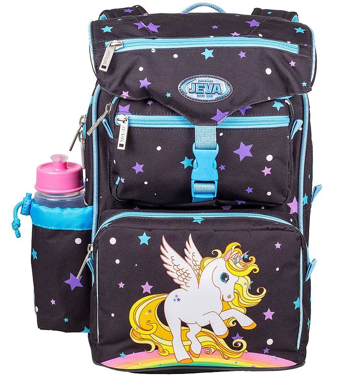 JEVA Beginners Skoletaske Golden Unicorn