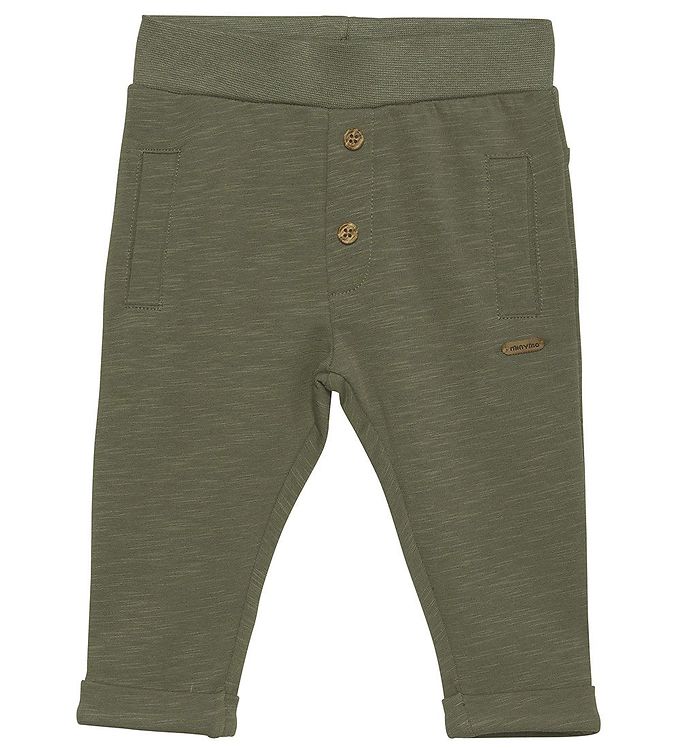 Minymo Sweatpants Deep Lichen Green