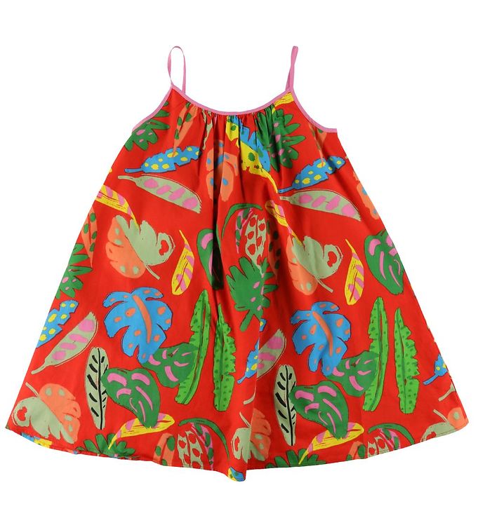 Stella McCartney Kids Kjole - Rød m. Blade