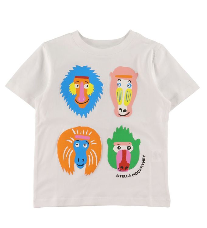 Stella Mccartney Kids T Shirt Hvid M. Aber
