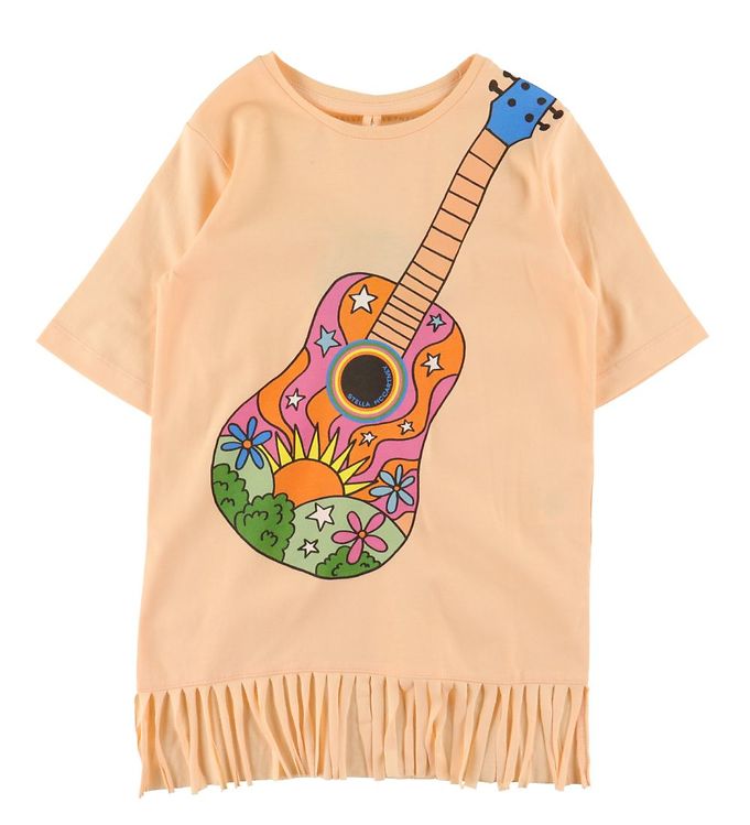 Stella McCartney Kids Kjole - Orange m. Guitar