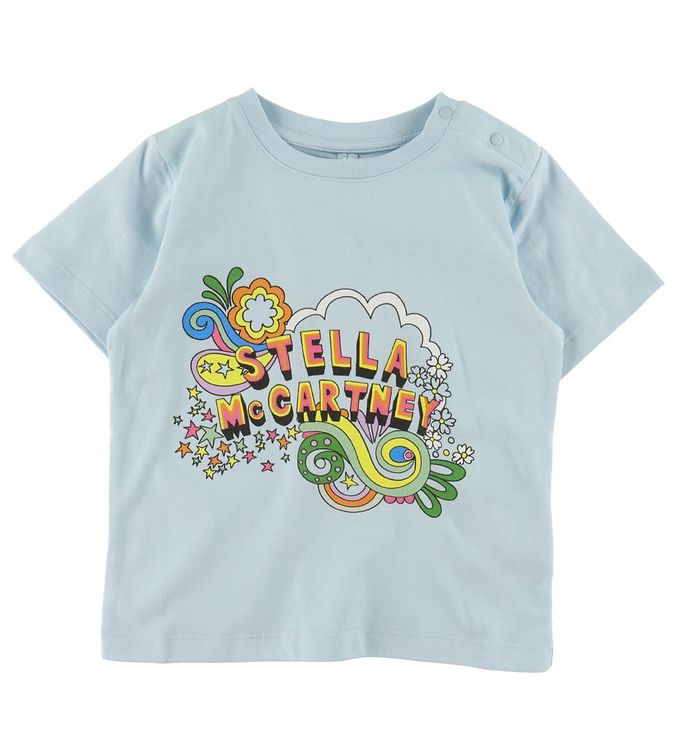 Billede af Stella McCartney Kids T-shirt - Blå m. Print