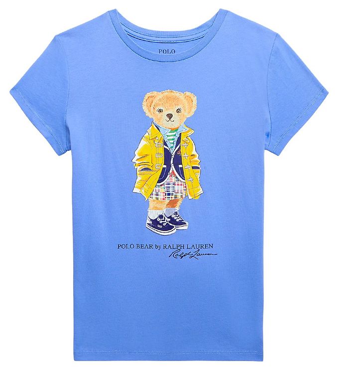 Polo Ralph Lauren T-shirt - Watch Hill - Lyseblå m. Bamse