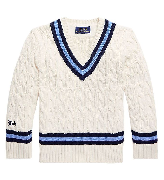 4: Polo Ralph Lauren Sweater - Strik - Watch Hill - Cream/Navy