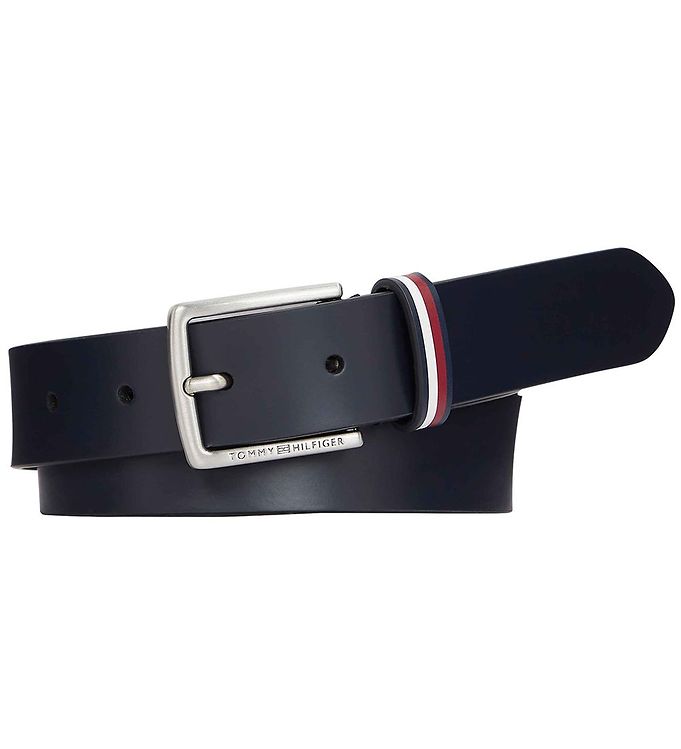 4: Tommy Hilfiger Bælte - Leather Belt - Navy Blue