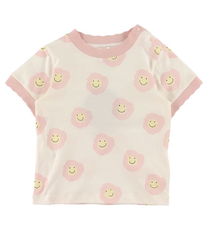 13: Stella McCartney Kids T-shirt - Hvid/Rosa m. Blomster