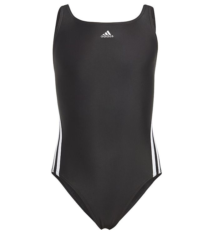 12: adidas Performance Badedragt - 3S Swimsuit - Sort/Hvid