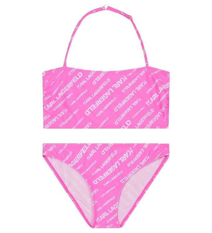 Karl Lagerfeld Bikini - Pink m. Hvid