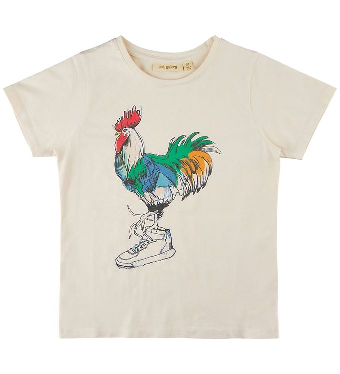 9: Soft Gallery T-Shirt - SgJi - Rooster - Gardenia