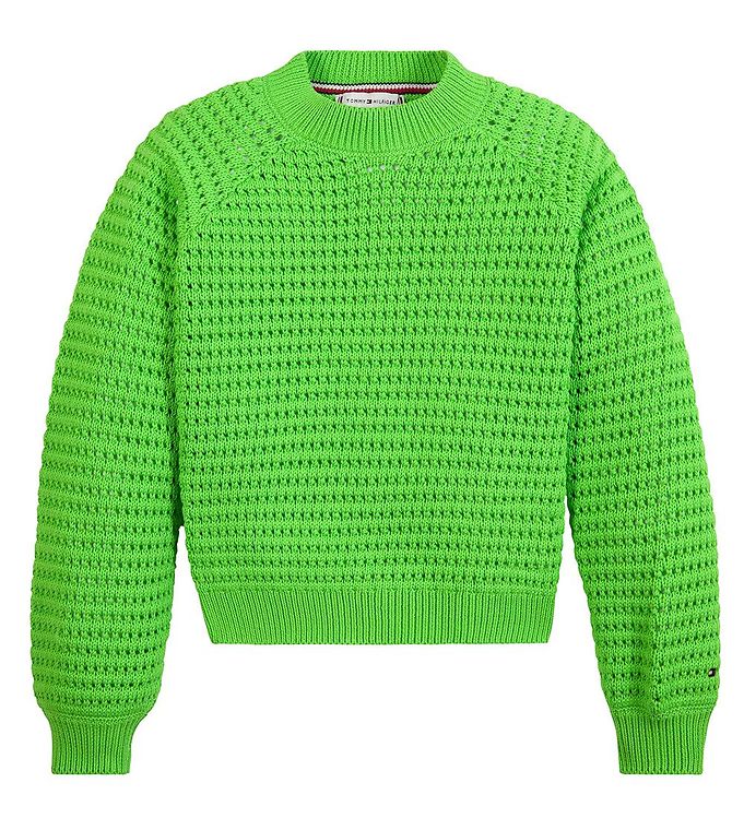 #2 - Tommy Hilfiger Bluse - Strik - Crochet - Spring Lime