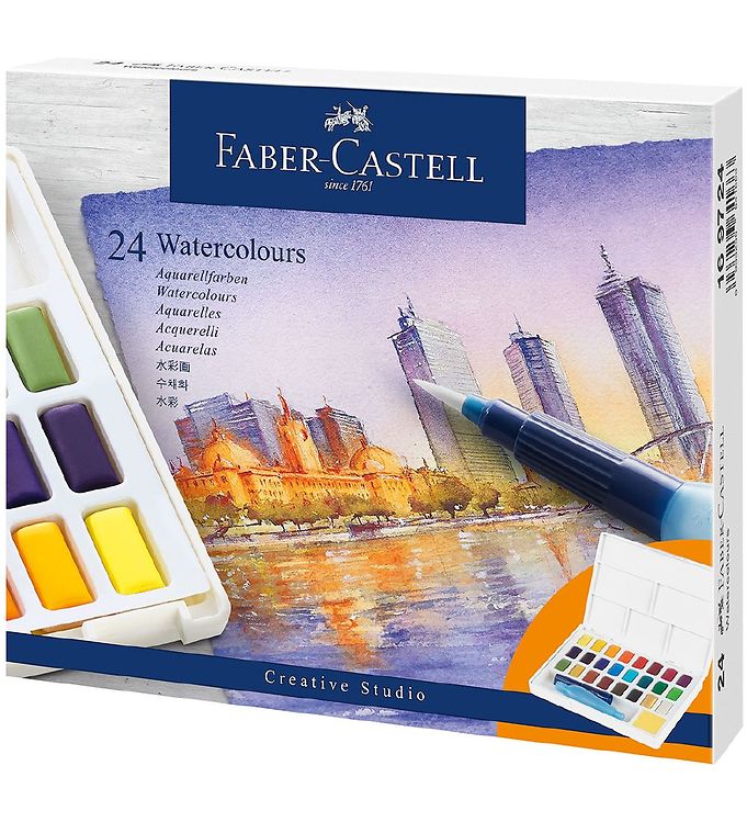 Vandfarver Faber-Castell 24 stk