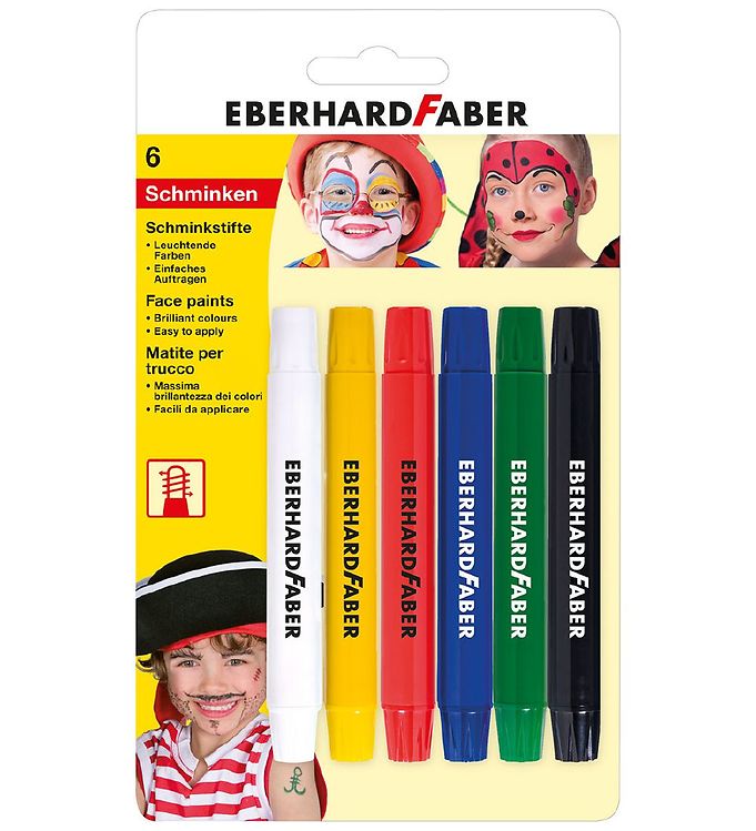 Image of Eberhard Faber Ansigtsmaling - 6 Farver - OneSize - Eberhard Faber Sminke (294407-4253460)
