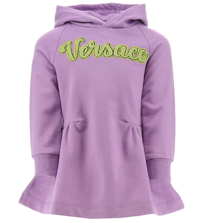 Billede af Versace Sweatkjole m. Hætte - Baby Violet/Acid Lime