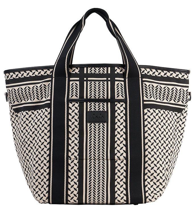 8: Lala Berlin Shopper - East West Marin - Heritage Stripe Black