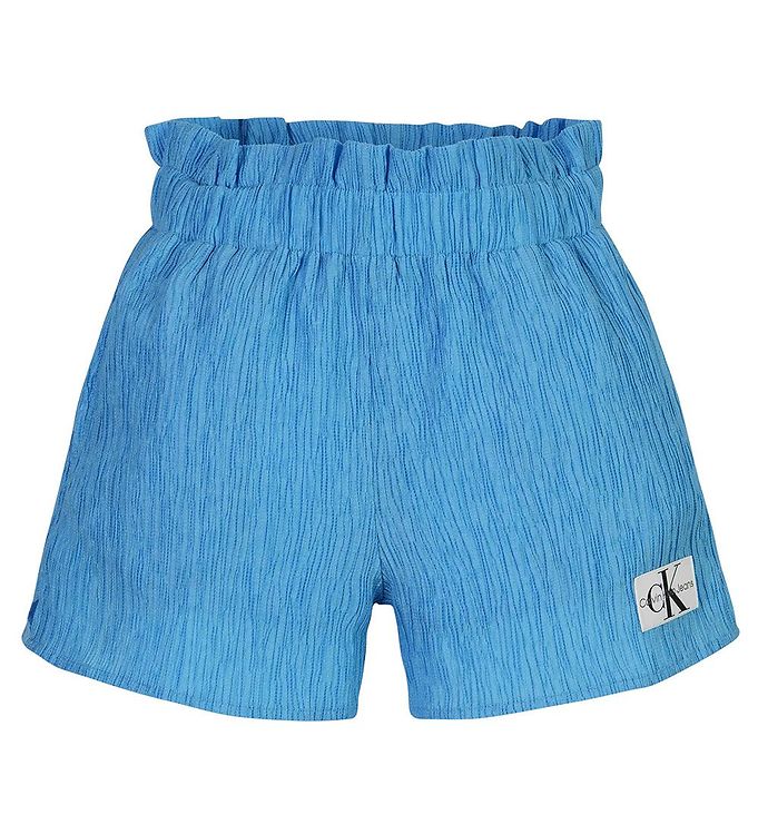 12: Calvin Klein Shorts - Crinkle Paperbag - Blue Crush