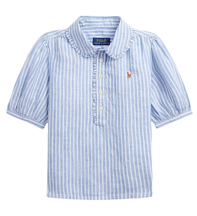 4: Polo Ralph Lauren Skjorte - Kinsley - Watch Hill - Blå/Hvidstrib