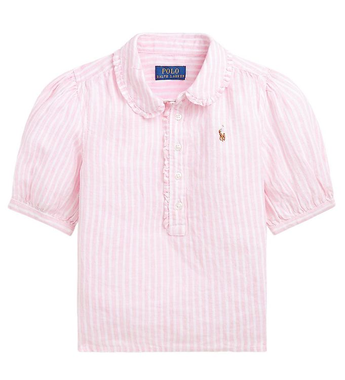 #2 - Polo Ralph Lauren Skjorte - Kinsley - Watch Hill - Rosa/Hvidstri