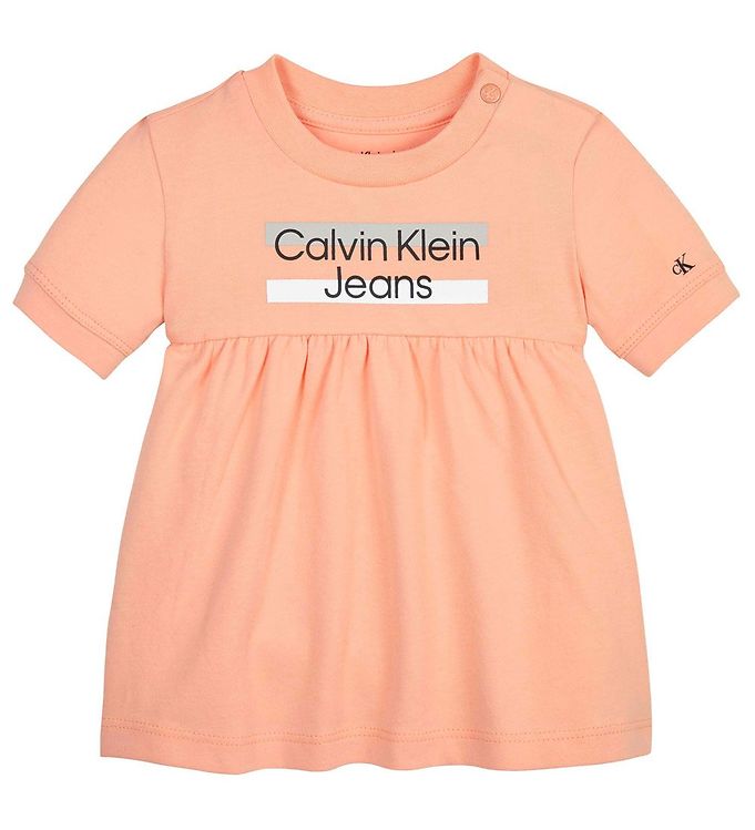 Calvin Klein Kjole - Hero Logo - Fresh Cantaloupe