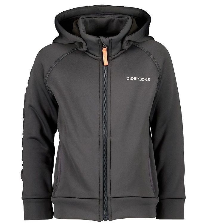 #2 - Didriksons Softshelljakke m. Fleece - Corin - Coal Black