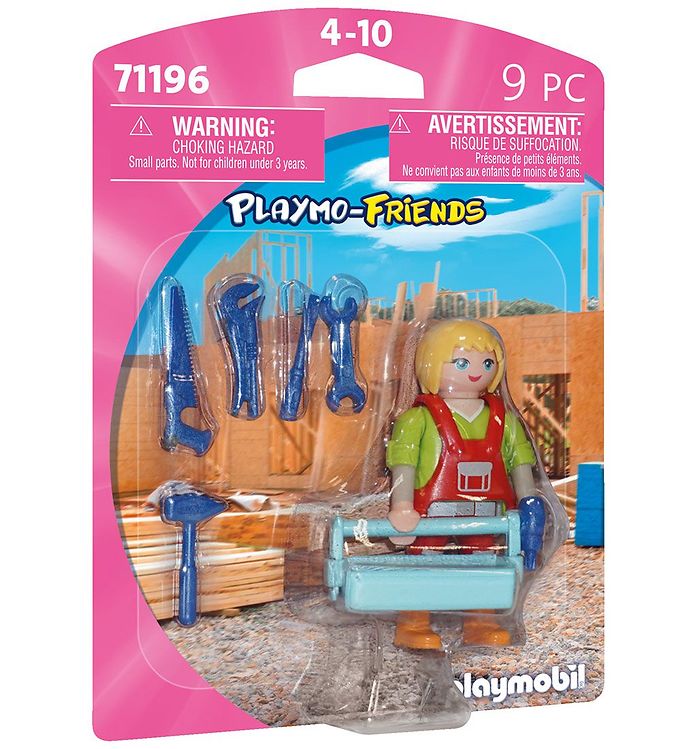 Playmobil Playmo-Friends - Håndværker - 71196 - 9 Dele - OneSize - Playmobil Legetøjsfigur