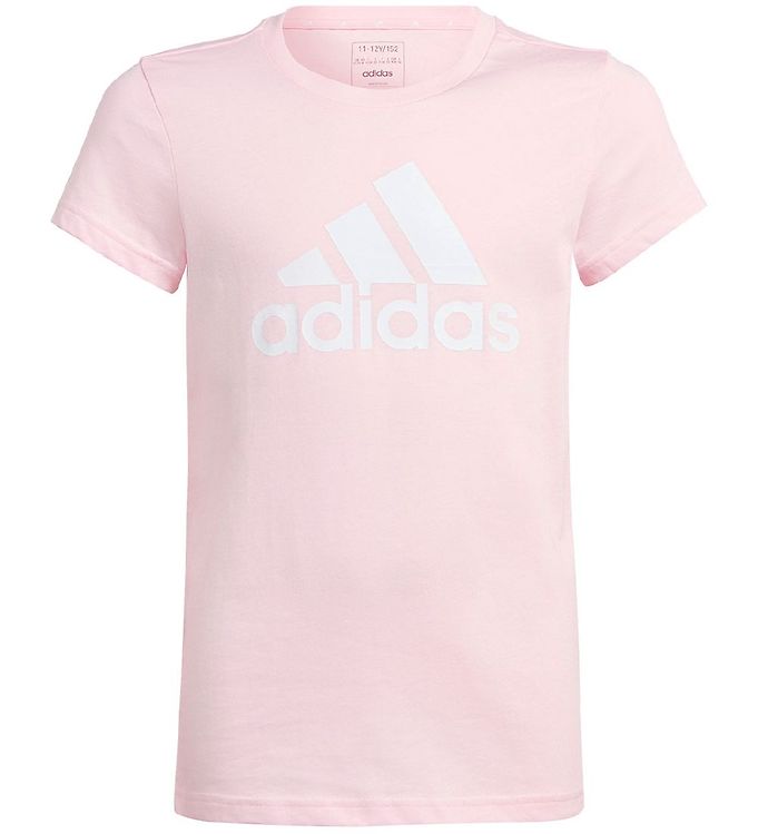 adidas Performance T-Shirt - G BL T - Pink/Hvid » Fri fragt i