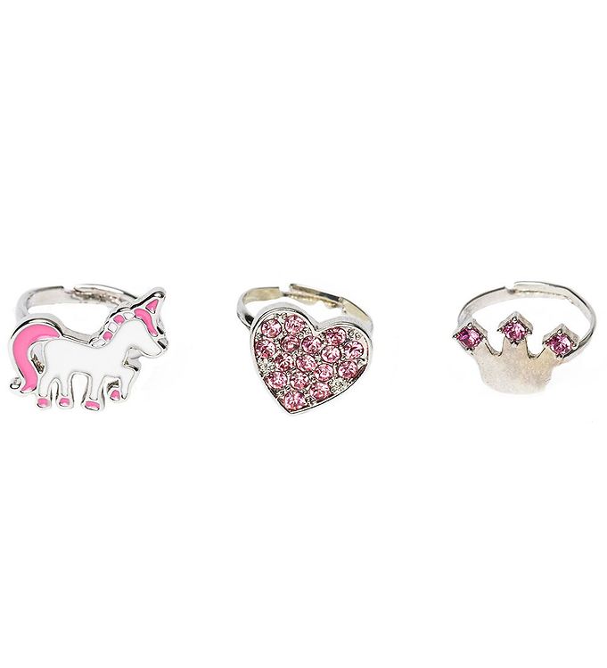 Image of Great Pretenders Ringsæt - 3 stk - Princess - OneSize - Great Pretenders Smykker (294903-4259944)
