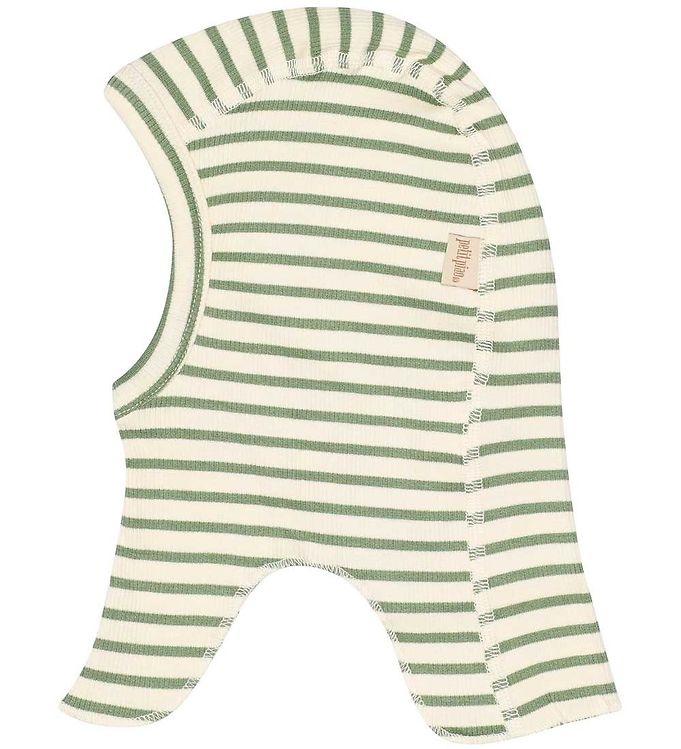 Petit Piao Elefanthue - Belaclava Modal Striped - Spring Green/O