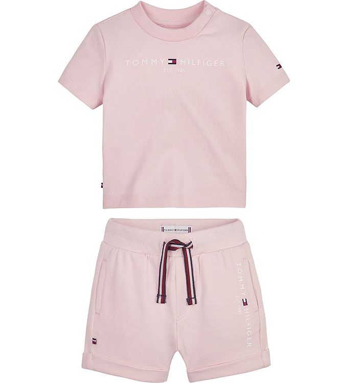 Image of Tommy Hilfiger Sæt - T-shirt/Shorts - Essential - Faint Pink (296036-4272558)