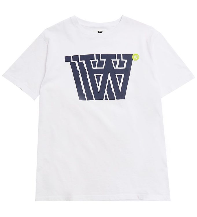Wood T-shirt - Ace Badge Logo White unisex