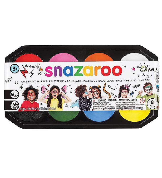 Image of Snazaroo Ansigtsmaling - 8 farver - OneSize - Snazaroo Maling (295532-4265791)