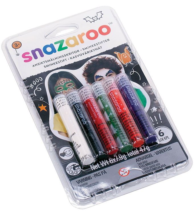 Image of Snazaroo Ansigtsmaling - Stifter - 6 Stk. - Halloween - OneSize - Snazaroo Maling (295547-4265890)