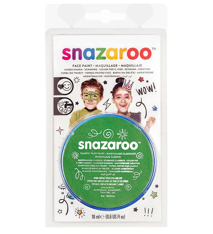 Image of Snazaroo Ansigtsmaling - 18 ml - Grass Green - OneSize - Snazaroo Maling (295577-4266186)