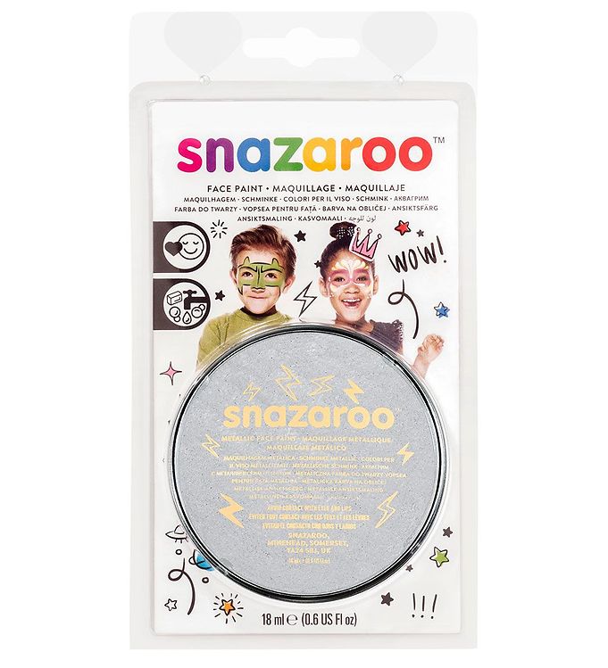 Image of Snazaroo Ansigtsmaling - 18 ml - Silver - OneSize - Snazaroo Maling (295594-4266319)