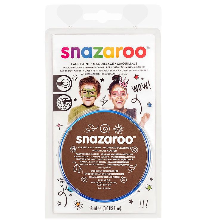 Image of Snazaroo Ansigtsmaling - 18 ml - Light Brown - OneSize - Snazaroo Maling (295603-4266376)