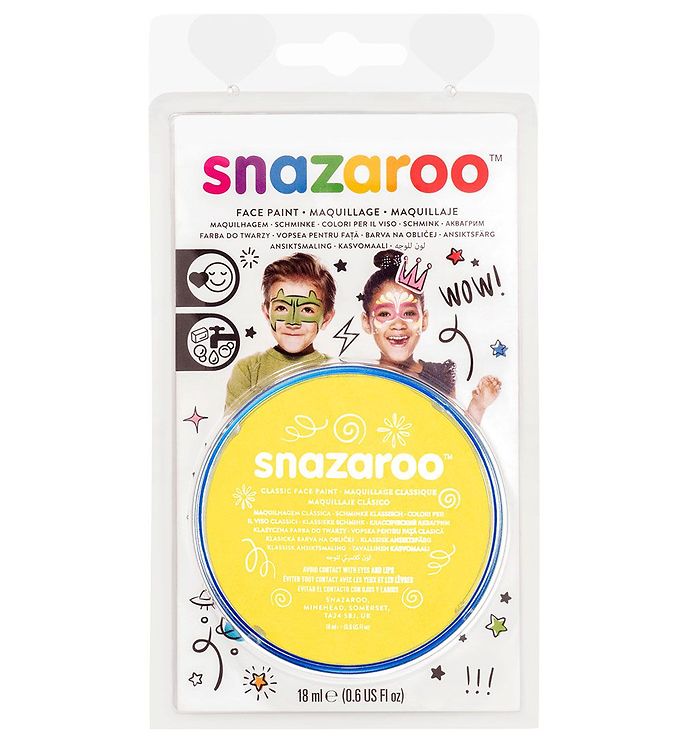Image of Snazaroo Ansigtsmaling - 18 ml - Bright Yellow - OneSize - Snazaroo Maling (295608-4266394)