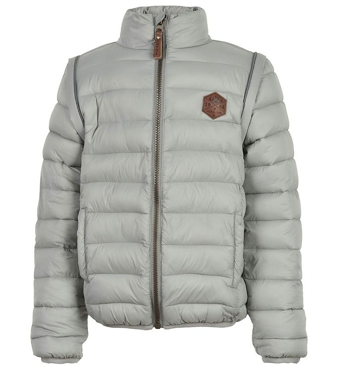 #2 - Mikk-Line Nylon puffer 2i1 Jakke Neutral Gray