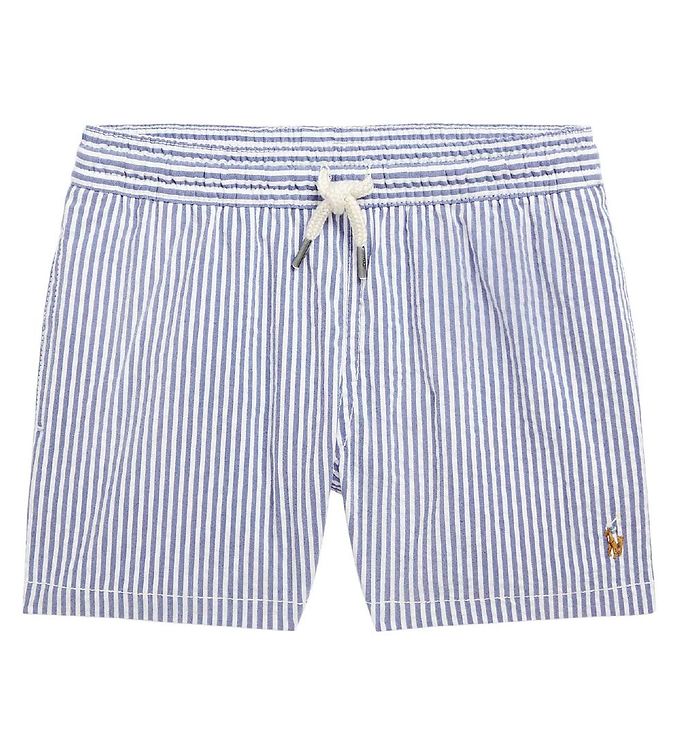 Image of Polo Ralph Lauren Badeshorts - Classics II - Blå/Hvidstribet - 5 år (110) - Polo Ralph Lauren Badetøj (296181-4274668)