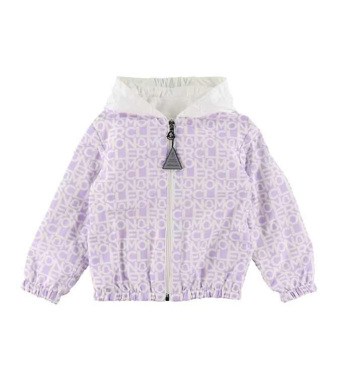 Moncler Jakke Alose Lilla Hvid