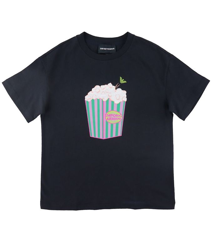 Emporio Armani T-shirt - Navy m. Popcorn